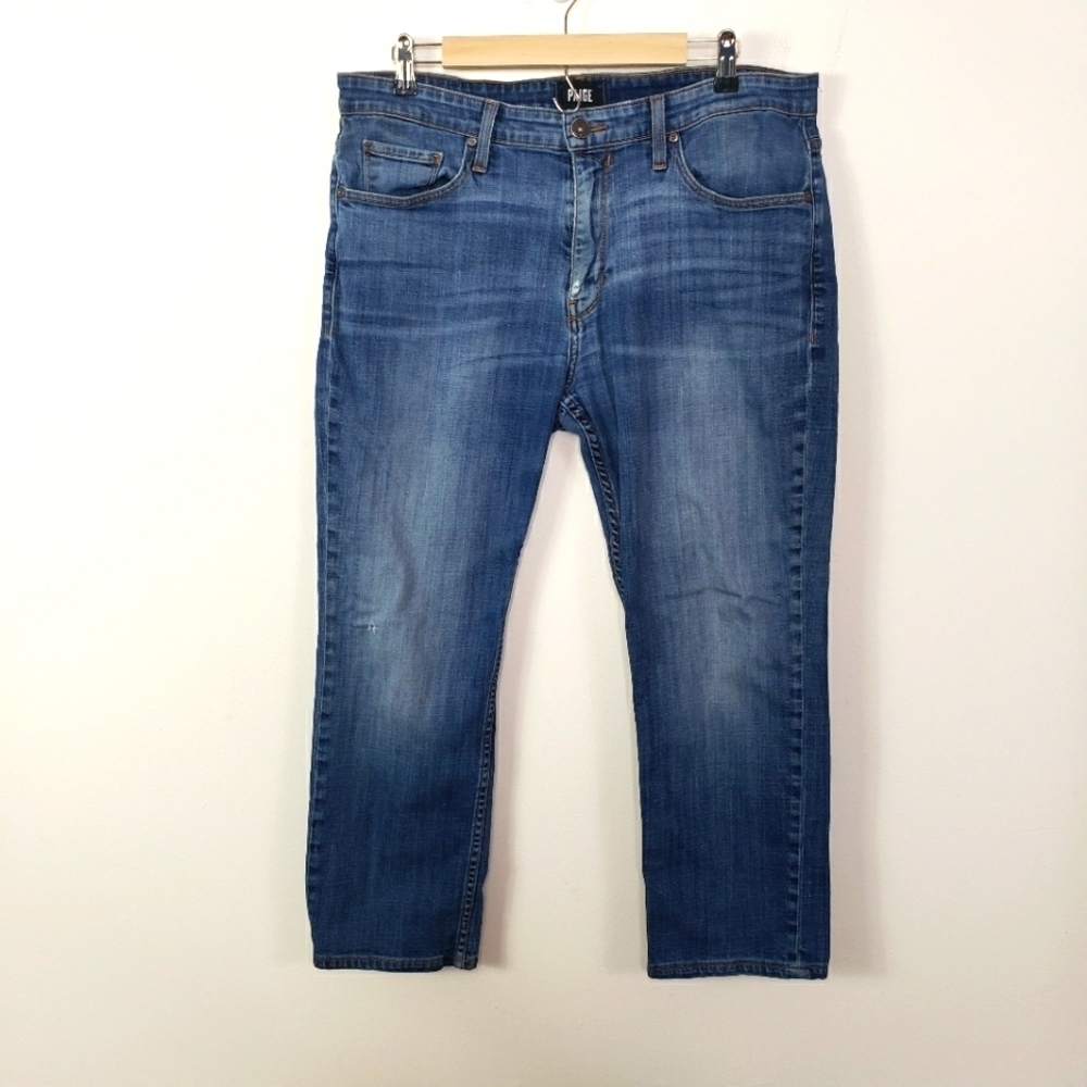 Paige Federal slim straight jeans Eric color wash size 36 x 26